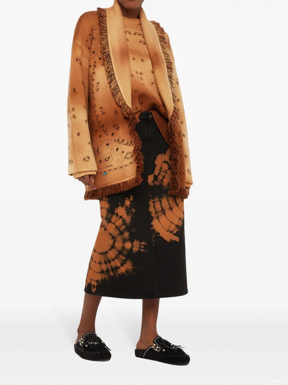 Cheap Alanui virgin-wool Hues cardigan Desert The Women Of 0416